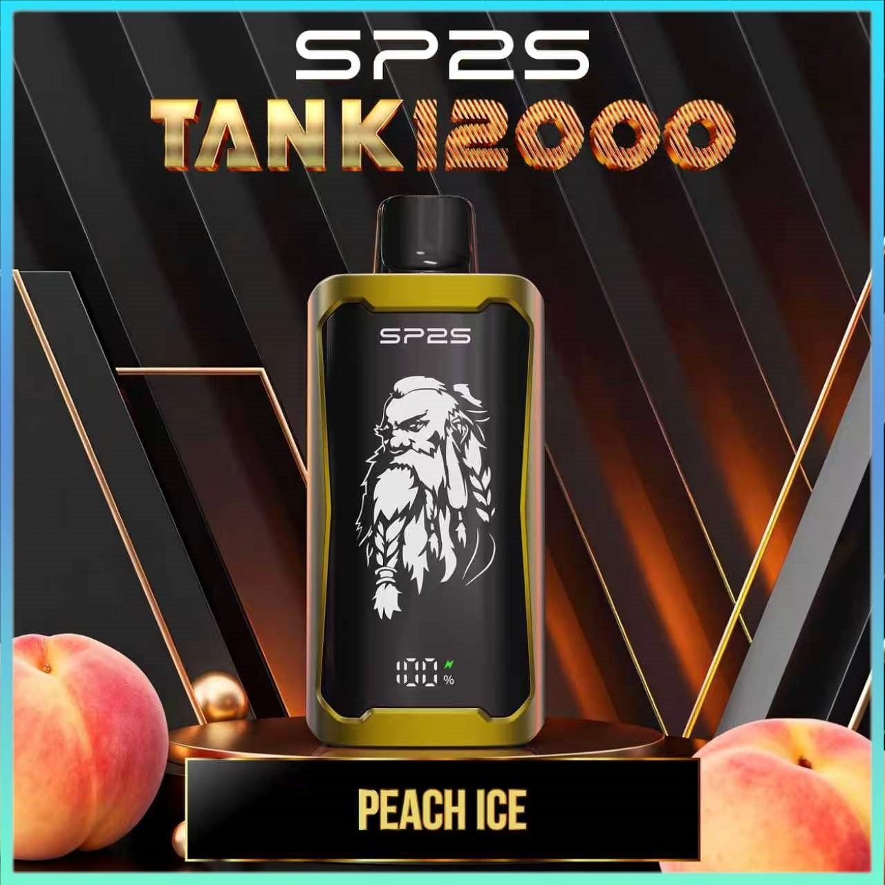 Peach-Ice.jpg SP2S TANK 12000 Puffs Peach ice - Image 1